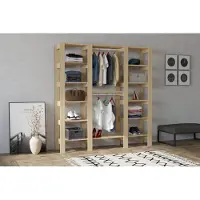 Skye Decor , City - Sapphire, armoire, saphir, panneaux de particules 100 % mélaminés, 161,4 x 33,6 x 180 cm