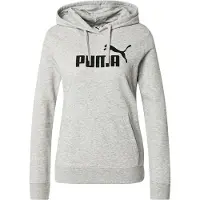 Puma Sweat de sport 'ESS No. 1' gris chiné / noir