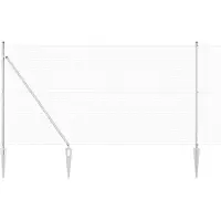 vidaXL : Clôture en fil barbelé soudé, 25 x 1,5 m, en acier galvanisé