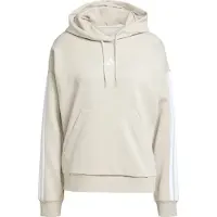 Adidas Essentials 3 Stripes Fleece Hoodie Beige XS Femme