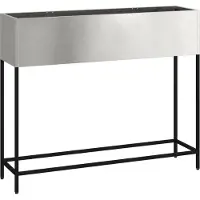 vidaXL Planteur de jardin surélevé Argent 100 x 26 x 82 cm Acier inoxydable