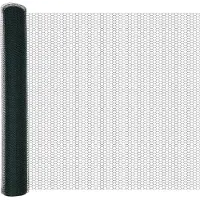 vidaXL Clôture en panneaux soudés, 1 x 10 mètres, PVC, vert