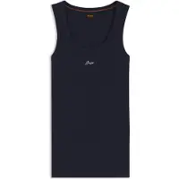 BOSS pour femme. 50547548 T-shirt C Ematites bleu (S), Casuel, Synthétique