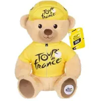 GIPSY TOYS Ours en peluche du Tour de France en maillot à pois, 24 cm