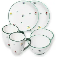 Gmundner Keramik Streublumen, petit déjeuner de chalet Cup pour 2 p.(6pcs)