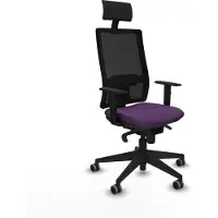 Piqueras Y Crespo Chaise de bureau avec appui-tête 1D066G1 Lila