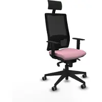 Piqueras Y Crespo Chaise de bureau avec appui-tête 1D066G1 Rosa