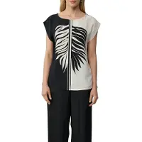 s.Oliver Black Label T-shirt noir / blanc