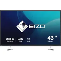 Eizo FlexScan EV4340X-BK LED display 108 cm (42.5") 3840 x 2160 pixels 4K Ultra HD Noir