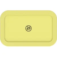 24Bottles Récipient de stockage jaune clair / argent