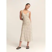 St MRLO Robe 'Tide' crème / noir