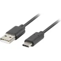 Lanberg Câble Usb-a vers Usb-c 3.1 M/m Câble Usb-a vers Usb-c 1 M Noir Noir One Size