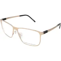 Porsche Design Lunettes de Vue P8276 57/16/145 Light gold Metal UNISEX P8276