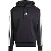 Adidas Essentials 3 Stripes Fleece Hoodie Noir L / Regular Homme