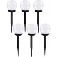 Gardlov Lampe de jardin solaire - jeu de boules de 6 pcs. 23562