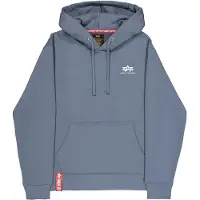 Alpha industries Basic Small Logo Hoodie Bleu L Homme