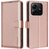 Binfen Color Xiaomi Redmi Note 14 5G - BINFEN Leder Etui Hülle mit RFID Blocker (Xiaomi Redmi Note 14 5G), Coque pour téléphone portable, Rose