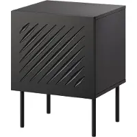 Cama Table de chevet 2 pièces SIENA 44,5x40x59 noir mat