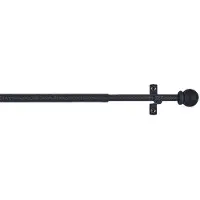 EDM Porte-ombre Sphère Noir Cintacor Tringle à Rideau Décorative Ajustable - Cintacor
