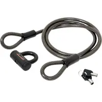 Massi Bull Cable Lock Noir 15 x 2200 mm