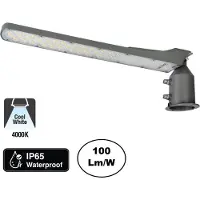 LED line LITE FLAMINGO lampadaire 100W | IP65 | Lumière blanc neutre 4000K | Montage facile | 10000lm, gris