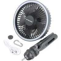 Nitecore NEF10 Portable Fan, gris, ventilateur avec lampe et powerbank