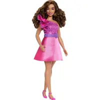 Barbie MATTEL - Poupée Fashionistas en robe HRH22