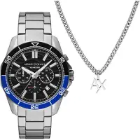 Giorgio Armani Chronographe Exchange collection argent - homme