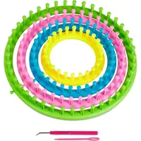 Relaxdays Kit anneau tricot, Accessoires de couture, Vert