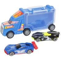 Toi-Toys Turbo Racers Camion avec voiture de course, 3dlg.