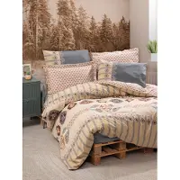 L'essentiel Maison , Dakota- CTF2422, Gris, couettes, 100% coton ranforce