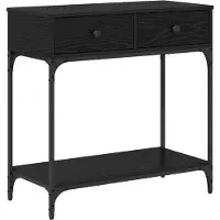 vidaXL Table console Chêne noir 75 x 34,5 x 75 cm Bois d'ingénierie