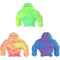 Merkloos Jouet Gorilla extensible en matière souple, 14 x 4,5 x 12,5 cm, pour réduire le stress et favoriser la concentration