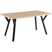 Oviala Table à manger extensible rectangulaire en MDF bois 160/240 cm - Beatrix