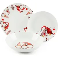 Excelsa Set de vaisselle 18 pièces Gnomo Porcelaine Multicolore
