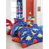 L'essentiel Maison , Begonvilla- EPJ0190, Bleu, Couettes, 65 % coton / 35 % polyester