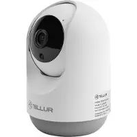 Tellur WiFi Smart camera, Pan &Tilt, 3MP, UltraHD, blà(2304 x 1296 Pixels), Caméra réseau, Blanc