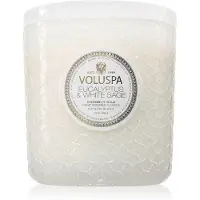 Voluspa Bougie parfumée Maison Blanc Eucalyptus & Sauge Blanche 850 g