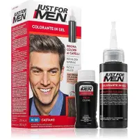 Just for men Color Kit préparation colorante cheveux pour homme teinte H-30 Light Medium Brown 1 pcs