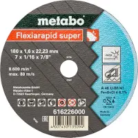 Metabo Meules de tronçonnage Flexiarapid super 180x1,6x22,2 acier inoxydable