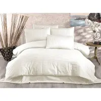 L'essentiel Maison , Lilyum- WTN7210, Crème, Couettes, 100 % satin de coton