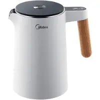 Midea Bouilloire électrique en acier inoxydable Réglage de la température 1,5 litre 2200W Bouilloire électrique à économie d'énergie