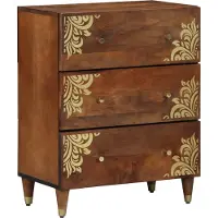 vidaXL Buffet Marron 60 x 33 x 75 cm Bois massif Mango