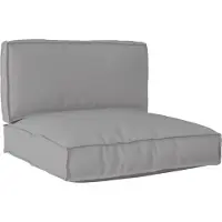 vidaXL Set de coussins de palette 2 pièces gris en tissu Oxford