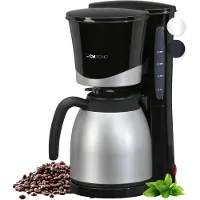 Clatronic 263991 KA 3327 Kaffeemaschine schwarz, 8-10 Tassen