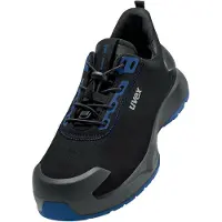 Uvex chaussures basses de sécurité 1 x-craft S2, noir/bleu noir/bleu 37