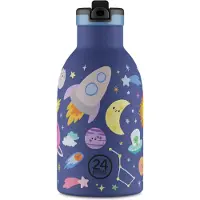 24Bottles Gourdes 'Kids Clima' bleu nuit / jaune / violet / rose