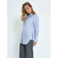 Minus Chemisier 'Liora' bleu clair / blanc