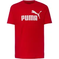 Puma T-Shirt fonctionnel 'Essentials No. 1' rouge sang / blanc