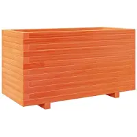 vidaXL Jardinière cire marron 90x40x49,5 cm bois de pin massif